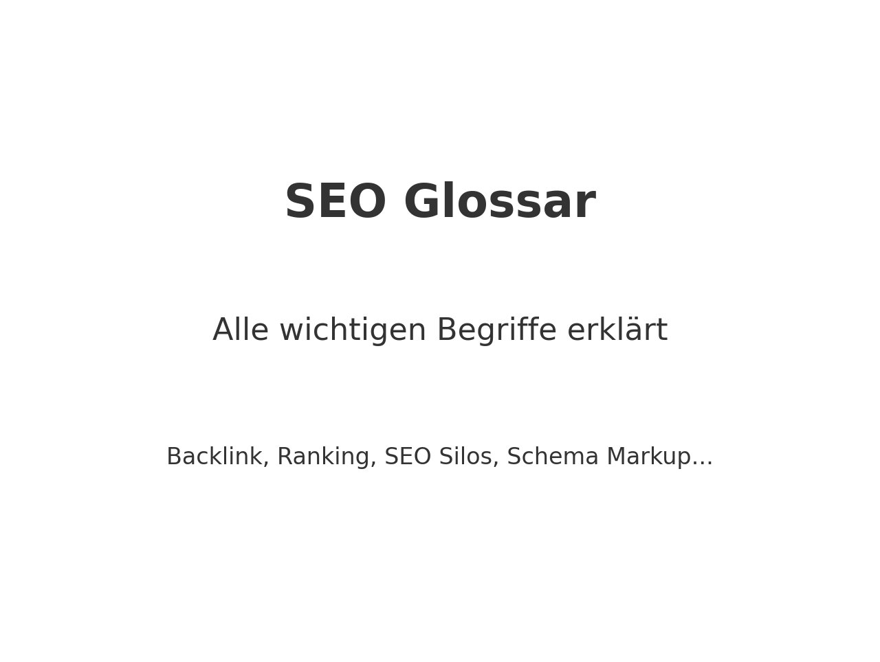 SEO Glossar